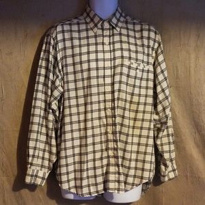 "Unionbay" Blue & White Men's Vintage Flannel
